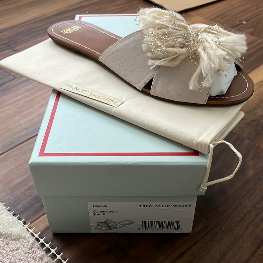 Frances Valentine, oyster sandals